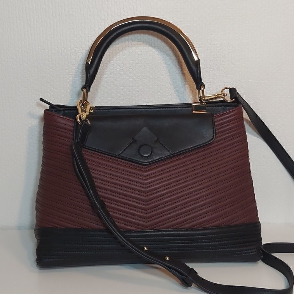 Vince Camuto Quilted Leather Satchel